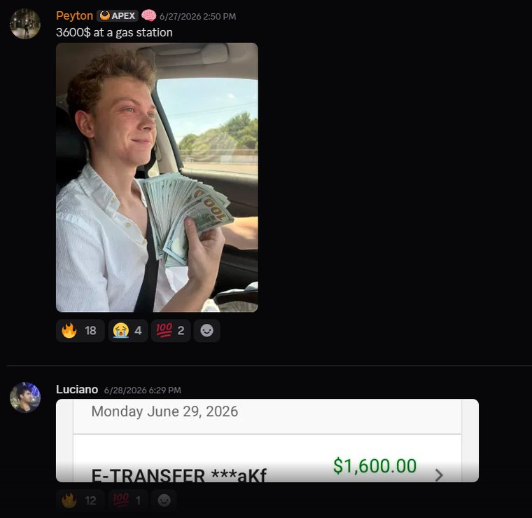 Student win — $3,600 collected